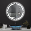 Illuminated Bathroom Mirror LED Light Demister Touch Sensor Time Display