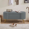 Boucle Sherpa Oval Long Bench Changing Shoe Footstool Window Seat Dressing Stool
