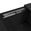 Coffee Table with Drawers Push-Pull Storage High Gloss Black for Living Room
