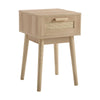 Dusk Isla Bedside Table 1 Drawer Nightstand Natural RRP £599