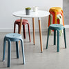 Set of 10 Plastic Stacking Stools Space Saving Stackable Kitchen Dining Chairs