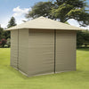 3m x 3m Gazebo Marquee Heavy Duty Garden Tent Showerproof Full Side Curtains