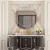 3D Bevelled Glass Wall Mirror Round Decorative Mirror Waterproof Bathroom Mirror