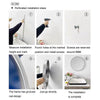 Round Mirror Wall Mounted Bathroom Bedroom Decor 40/50/60/70/80 cm Vanity Mirror