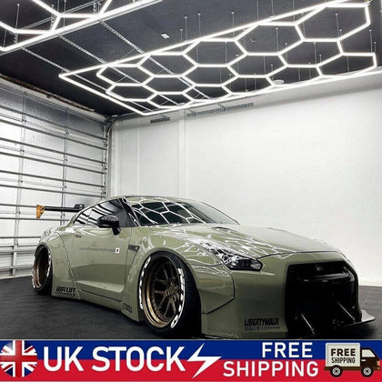 14 x Hexagon LEDs Lighting Car Detail Home Garage Workshop Retail GYM UK