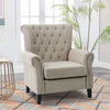 Modern Upholstered Sofa Chair Velvet Fabric Accent Armchair Leisure Lounge Chair