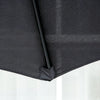 3(m) Patio Umbrella Outdoor Sunshade Canopy with Tilt & Crank Black UK