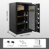73L LARGE STRONG STEEL SAFE KEY HIGH SECURITY HOME OFFICE MONEY CASH SAFETY BOX