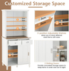 Kitchen Cupboard Freestanding Storage Cabinet 170cm Sliding Doors Drawers Unit
