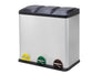 Recycling Bin, 3 x 20 L Triple Kitchen Bin