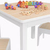 Childrens Table and 2 Chairs Kids Activity Wooden Furniture Set Playroom Bedroom
