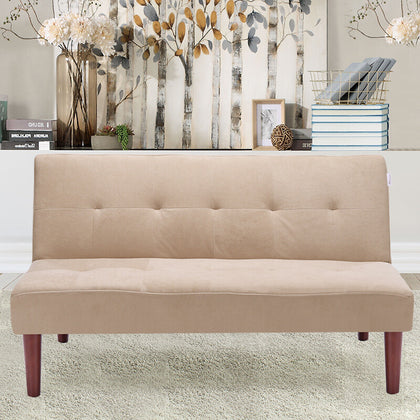 2 Seater Click-Clack Fabric Sofa Bed Sofabed Recliner Settee Couch Lounge Seat