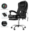 Massage Office Chair Gaming Computer Desk Swivel Recliner Chair Leather Footrest