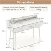 Writing Computer Desk with Hutch 120 CM Wooden Study Workstation White