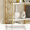 Freestanding Display Rack Storage Shelf with 2 Anti-tipping Kits-White