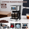 1.5L Filter Coffee Machine Digital Brewing Timer for Home Kitchen Office 950W