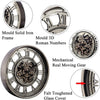 Large Wall Clocks for Living Room 60 CM Moving Gear Bronze, Modern Decorative