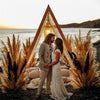 Wooden Wedding Arch Triangle Flower Rack Backdrop Stand Celebration Party