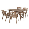 Wooden Garden Furniture Set Dining Outdoor Table & Chairs Hardwood Patio Set New