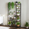 Tall Plant Stand Metal Indoor Flower Pot Rack Hanging Hooks Living Room Balcony