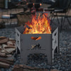 Outdoor Wood Burning Pit Portable Plug Fire Pit Pentagon Heavy Duty Firepit