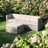 Luxurious Rattan Garden Furniture Sofa Lounge Set - In/Outdoor Cushions Included