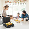 Electric Panini Press Grill 4-Slice Sandwich Maker w/ Non-Stick Coated Plates