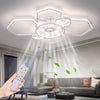 LED Ceiling Fan with LED Light Adjustable Wind Speed Remote Low Profile 40x7inch