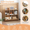 5-Cubby Kids Toy Storage Organizer Wooden Children Bookcase Bookshelf