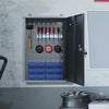 Garage Workshop Tool Storage Hanging Cabinet Wall Mounted Steel Locker Cupboard