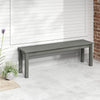 Outdoor Bench 2-3 People Weatherproof Seating Garden Bench Grey