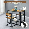 Dining Table for 2 Chairs Kitchen Furniture Set Space Saving Breakfast Table UK