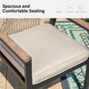 2x Patio Chair Rattan Chair Dining Chair Garden Furniture Wicker Chair W/Cushion