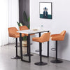 2x Bar Stools Breakfast Comfortable Swivel Gas Lift Kitchen Stool Leather Chairs