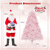 Pre-Lit Decoration Tree 6 FT Tree with 808 PVC Branch Tips-Pink