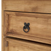 Panana Solid Pine Shoe Cabinet Storage Cupboard Wooden Organizer with 1 Drawer