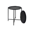Accent Metal Side Table 2 Layer Sofa End Coffee Tray Snack Table for Living Room