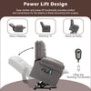 Power Lift Recliner Electric Massage Heating Chair Living Room Armchair Grey