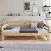 Pull Out Wooden Day Bed Sofa Frame with Trundle Guest Bed Pine 3FT Single