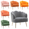 Scallop Back Armchair Cocktail Sofa Accent Seat Living Bedroom Cafe Lounge Sofa