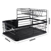 Kitchen Dish Drainer Rack Sink Washing Plates Draining Board Cutlery Cups Holder
