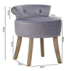 Upholstered Vanity Dressing Chair Makeup Table Stool Dining Chair Side Seat Back