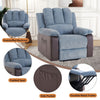 Electric Recliner Massage Heated Vibration Sofa Reclining Lounge Armchair Grey