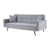 3 Seater Sleeper Sofabed Foldable Fabric Recliner Chair Click Clack Settee Couch
