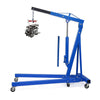Blue 2 Ton Hydraulic Folding Engine Crane Stand Hoist lift Jack Lifting Garage