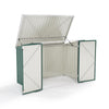 6.4 x 6.7ft Garden Waterproof Anti-UV Storage Pent Bike Shed Steel Lockable Door