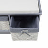 Shoe Bench Shoes Storage Organizer Baskets Cabinet Cushioned Seat Home Hallway