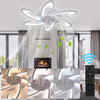 LED Ceiling Fan Light Dimmable Living Room Chandelier Lamp With Remote Control
