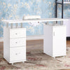Beauty Salon Workstation Nail Technician Table Manicure DIY Nail Art Drawer Desk