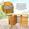 Wheelie Bin Storage Triple Wooden Store Outdoor Garden Cupboard Dustbin Shed